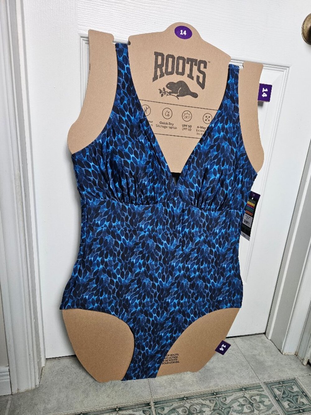 NWT ROOTS Ladies One-Piece Swimsuit